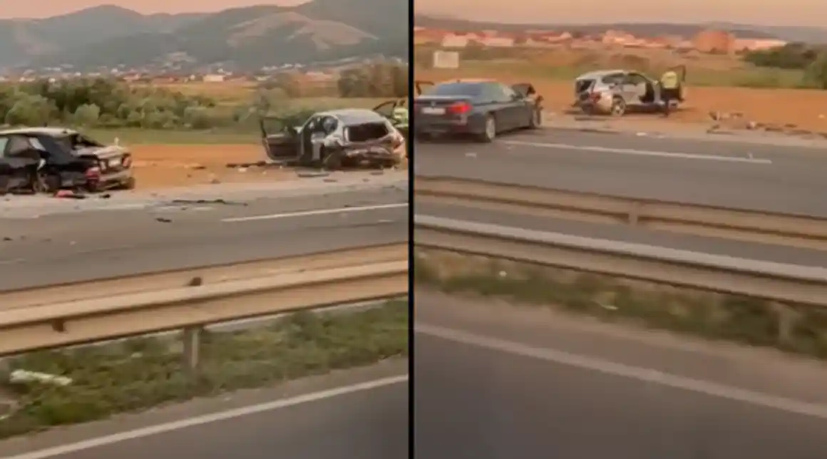 Një i vd*kur dhe 10 të pl*gosur nga aksidenti masiv me pesë makina…