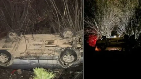 Aksident i rëndë, makina del nga rruga dhe përfundon në përrua, ka të… (Detaje)