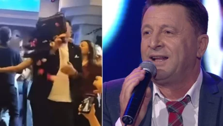 E PAZAKONTE! Ylli Baka ‘goditet’ me pjata teksa përformonte në skenë, del VIDEO